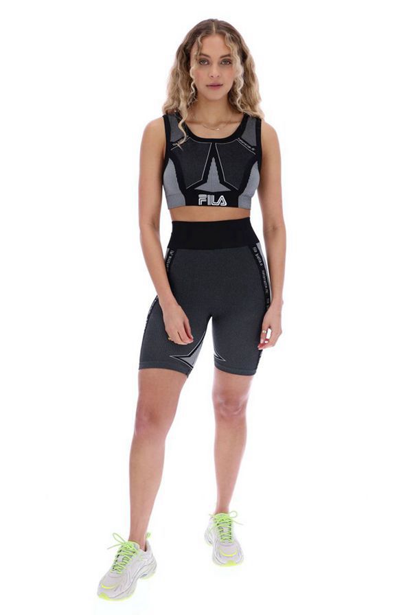 Leggins Fila Mujer Plateadas / Blancas - Marieta Seamless - España 278534HLX